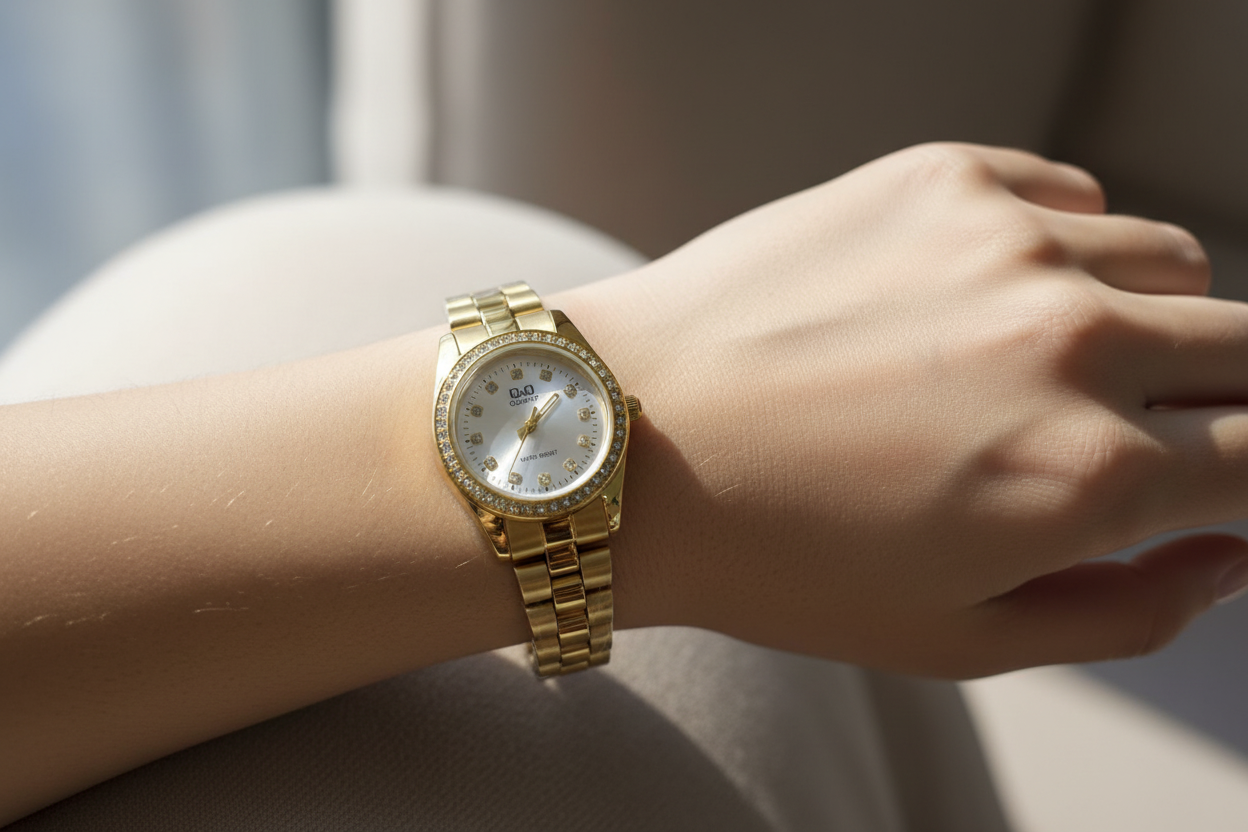 Reloj en muñeca femenina