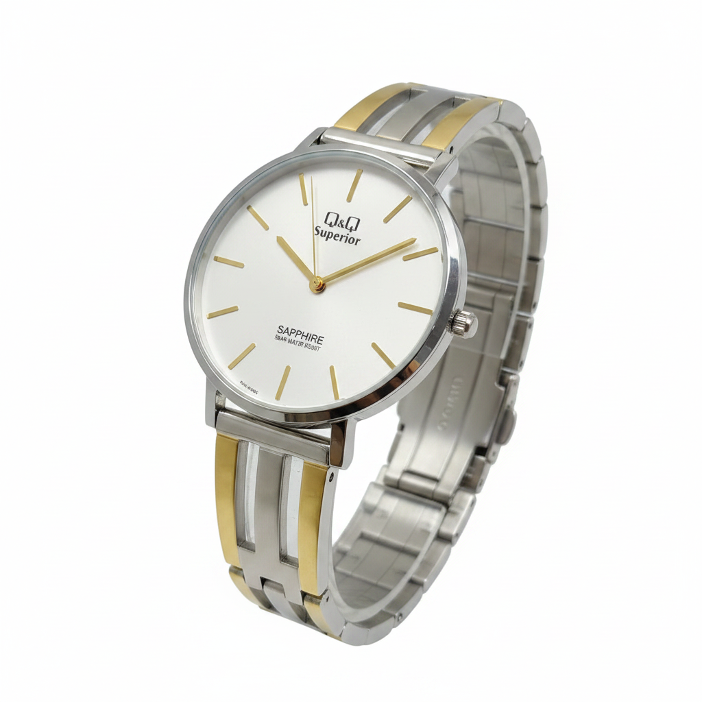 Q&Q Superior Bicolor REF 17511 - ángulo 45 grados fondo blanco