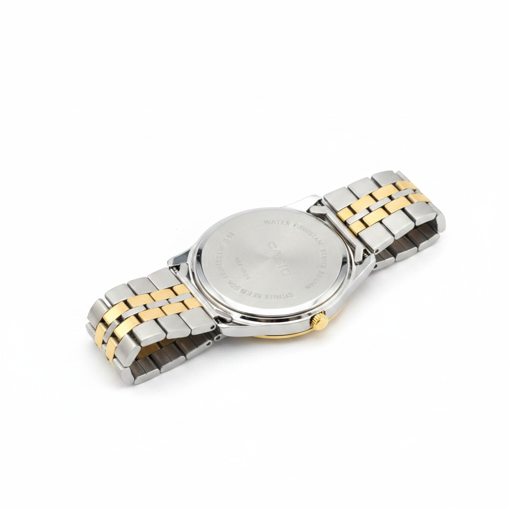 Casio Bicolor REF 18205 - vista trasera fondo blanco
