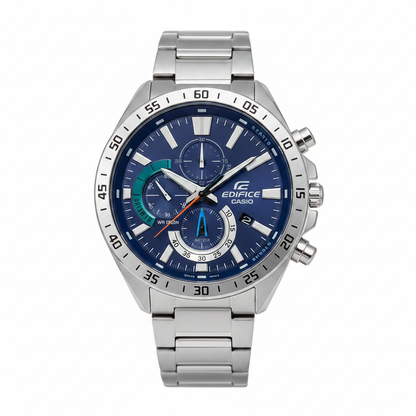 Casio Edifice Chronograph REF 18355 - vista frontal fondo blanco