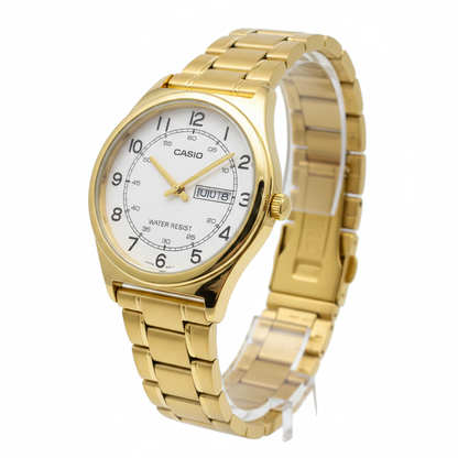 Casio Dorado REF 15041 - ángulo 45 grados fondo blanco