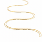 Detalle eslabones lisos cadena oro 18k