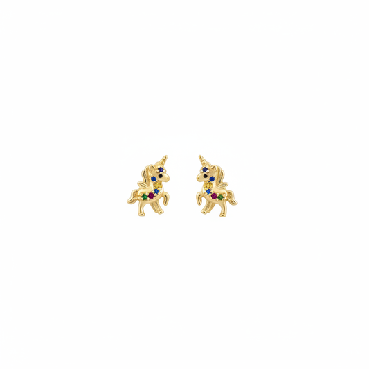 Topos unicornio oro 18k fondo blanco