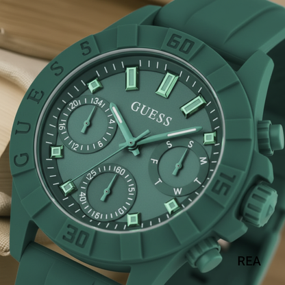 Reloj Guess REA Verde - Detalle carátula