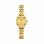 Reloj Q&Q dorado ovalado - fondo blanco studio