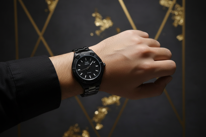 Reloj Q&Q Superior Negro - Lifestyle en muñeca