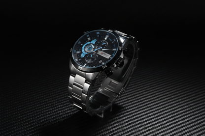 Reloj Curren bisel negro azul – lifestyle 45 grados