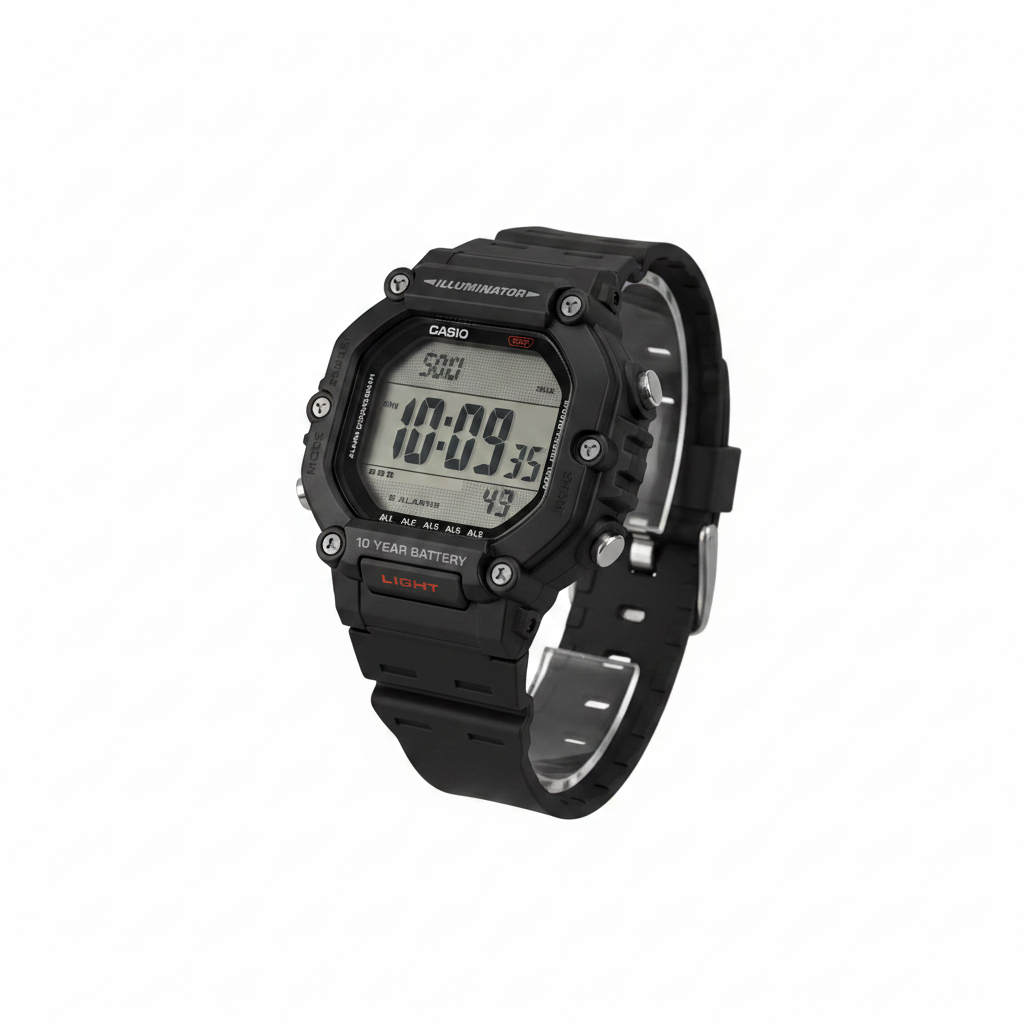 Casio Illuminator W-218H — vista tres cuartos