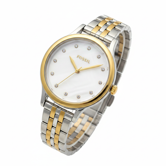 Reloj Fossil BSS Bicolor Blanco - Fondo blanco puro catálogo