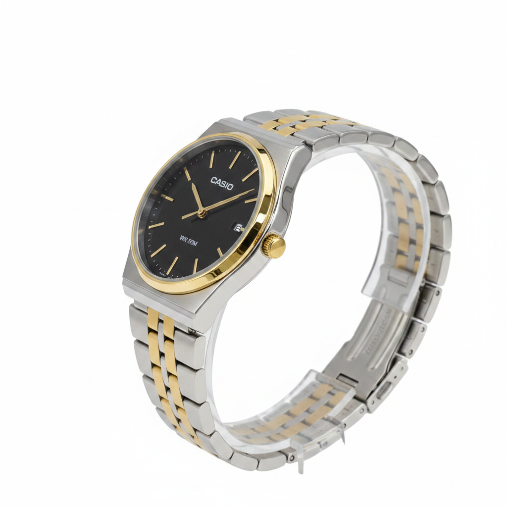 Casio Bicolor REF 18205 - vista lateral fondo blanco