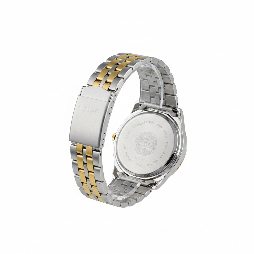 Casio Bicolor REF 18203 - vista trasera fondo blanco