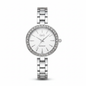Reloj Q&Q plateado blanco - vista frontal