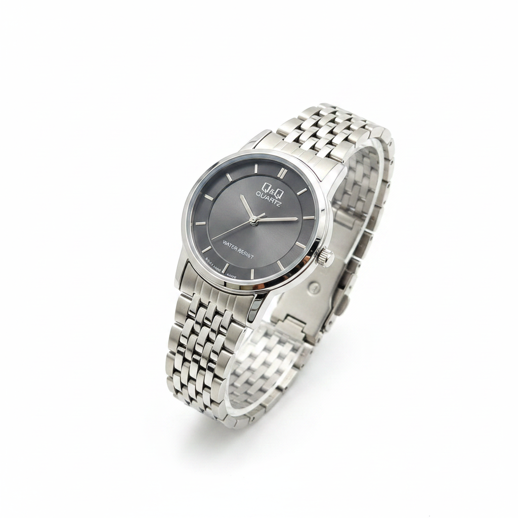 Reloj Q&Q gris antracita - vista diagonal