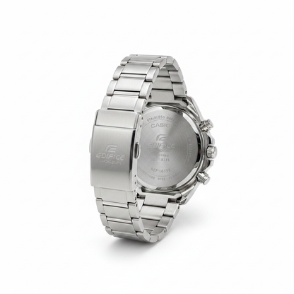 Casio Edifice Chronograph REF 18355 - vista trasera fondo blanco