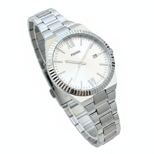 Reloj Fossil Scarlette Plateado - Fondo blanco catálogo
