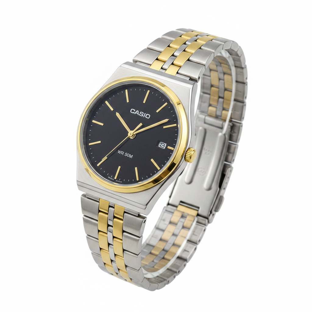 Casio Bicolor REF 18205 - ángulo 45 grados fondo blanco