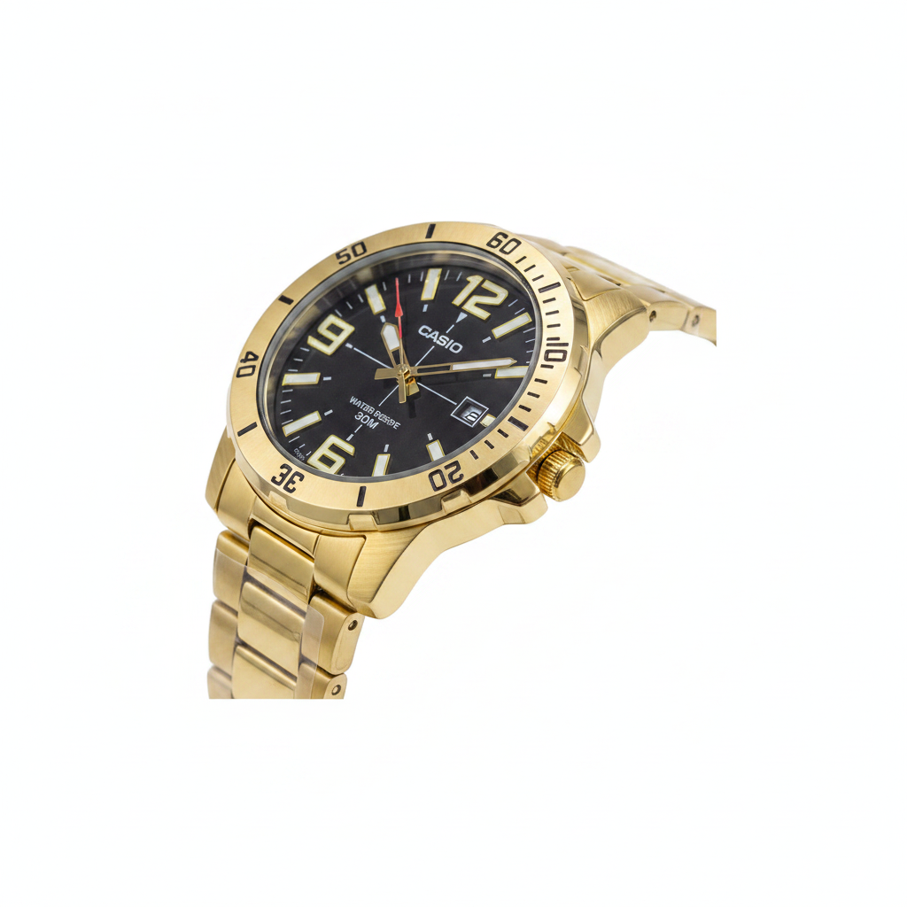 Casio Deportivo Dorado REF 18206 - vista lateral fondo blanco