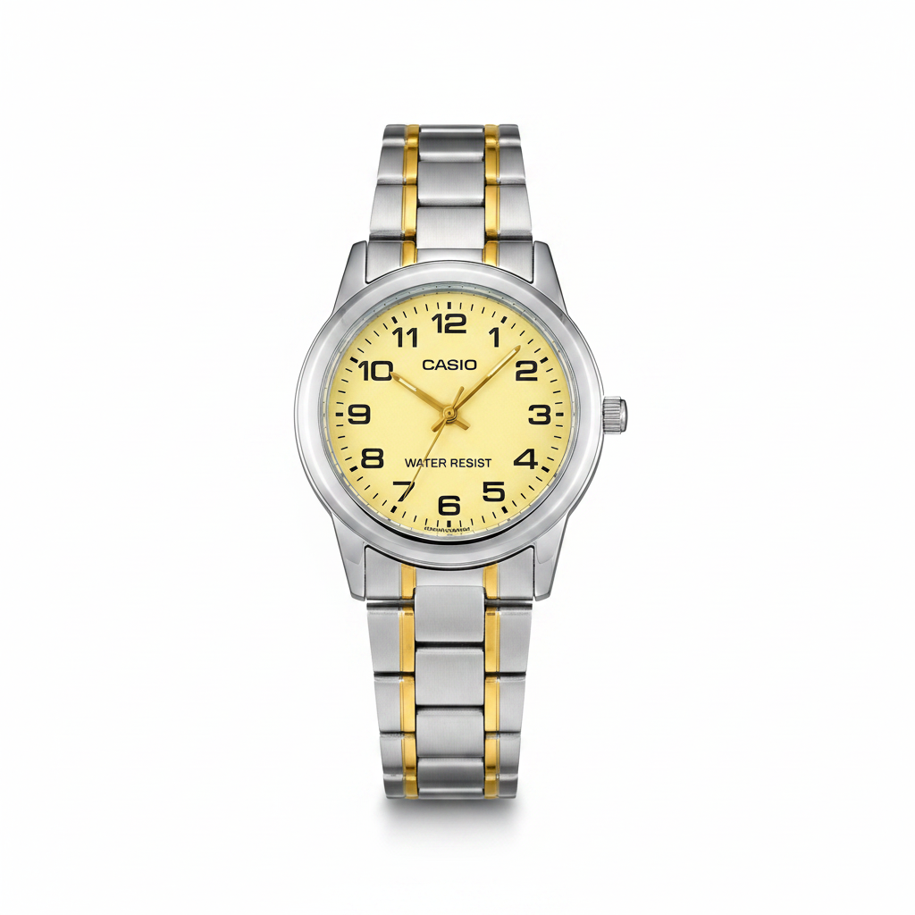 Reloj Casio bicolor - vista frontal catálogo