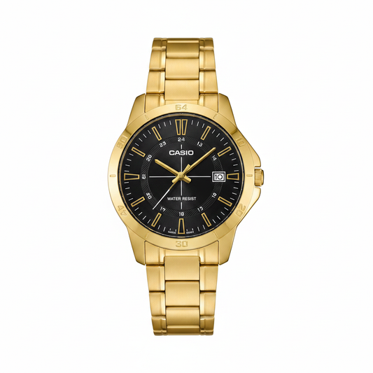 Casio Dorado REF 18395 - vista frontal fondo blanco