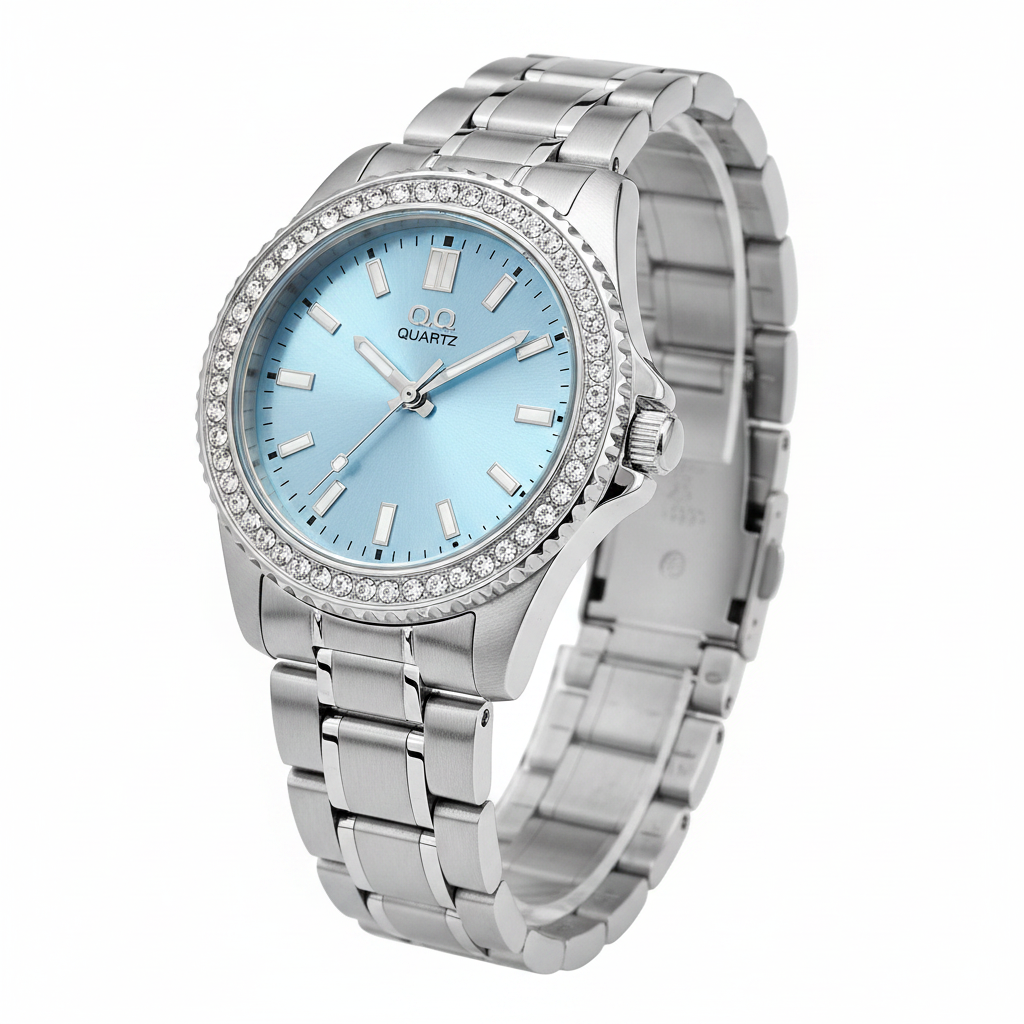 Reloj Q&Q escafandro azul hielo - vista 3/4