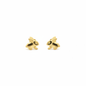 Topos conejo oro 18K close-up fondo blanco