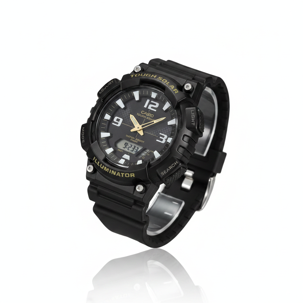Casio Tough Solar AQ-S810W — vista tres cuartos