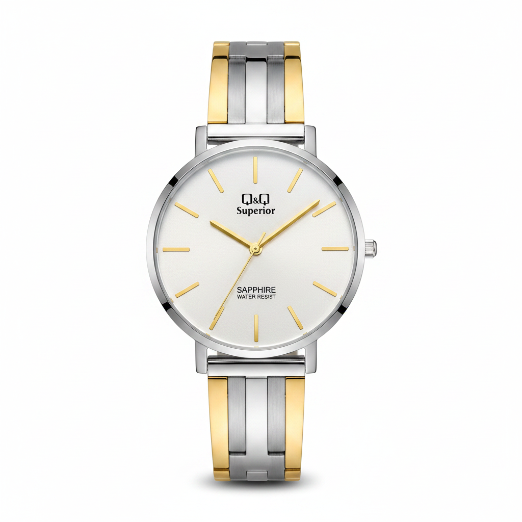 Q&Q Superior Bicolor REF 17511 - vista frontal fondo blanco