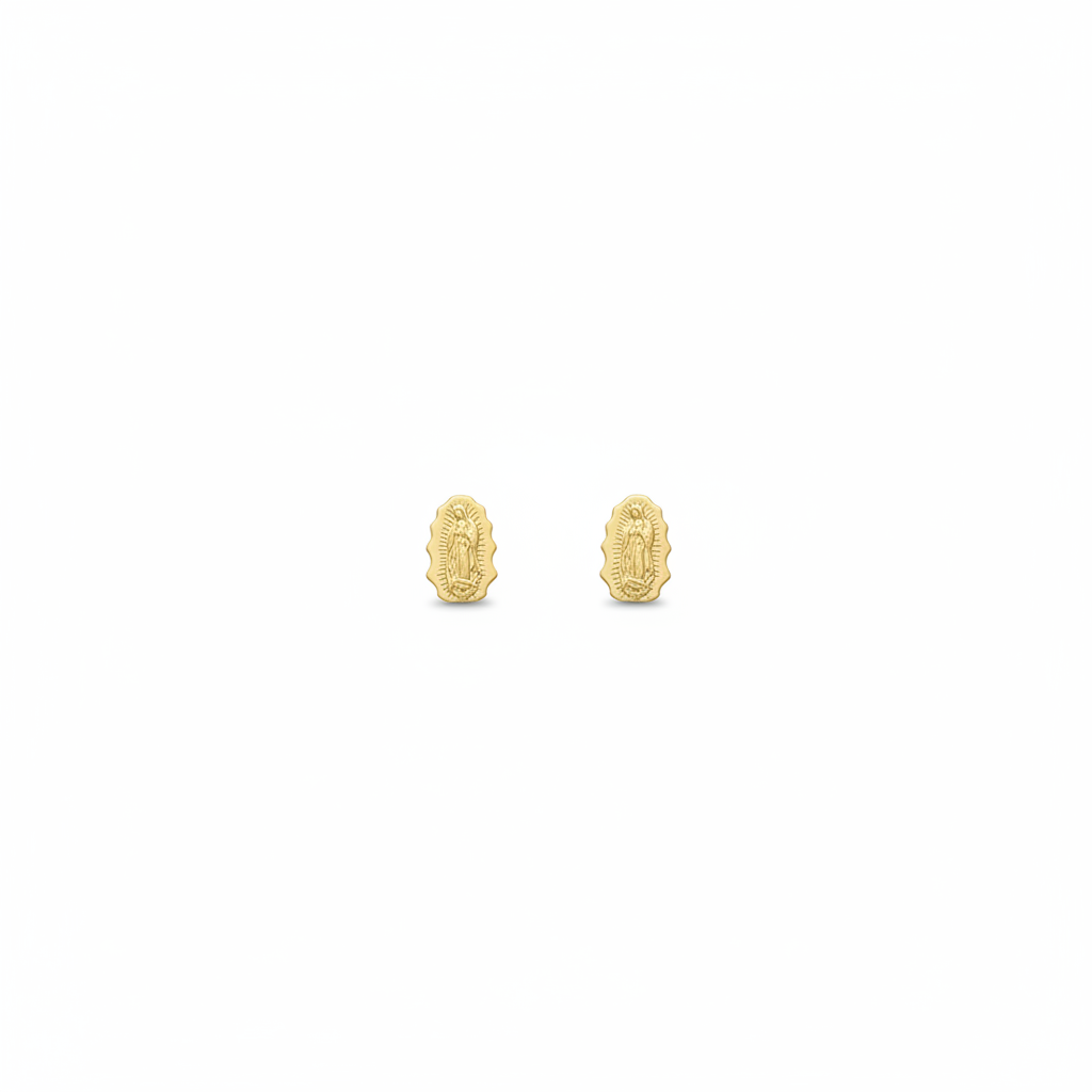 Topos Virgen de Guadalupe oro 18k fondo blanco
