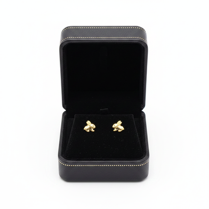Topos conejo oro 18K en estuche joyería