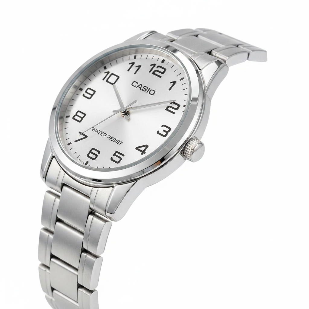 Casio Clásico REF 15359 - vista lateral fondo blanco