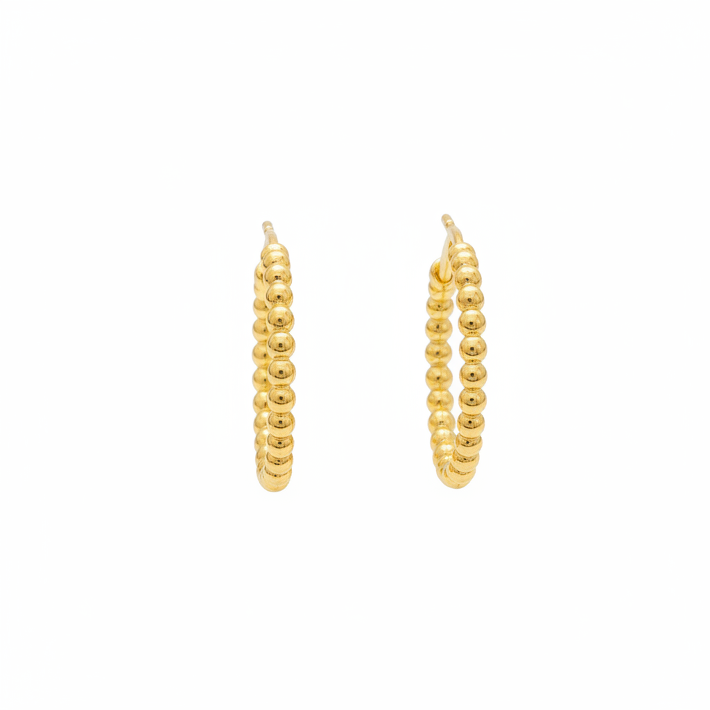 Candonga oro bolitas 18k fondo blanco