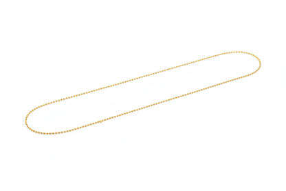 Cadena Bola Oro 18K Dama fondo blanco