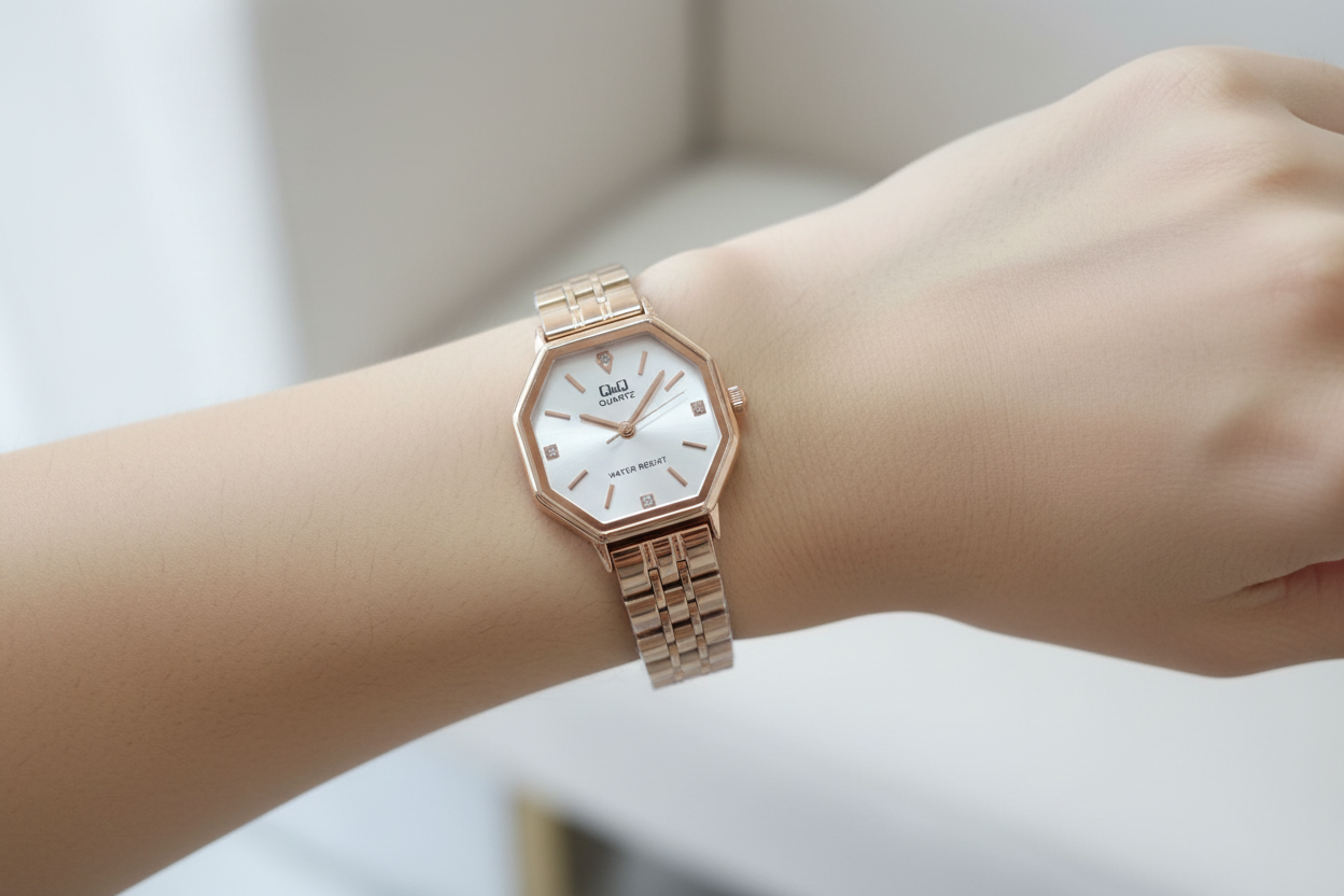 Reloj en muñeca femenina