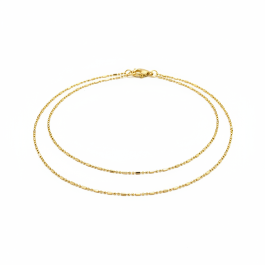 Cadena oro 18k dama - fondo blanco