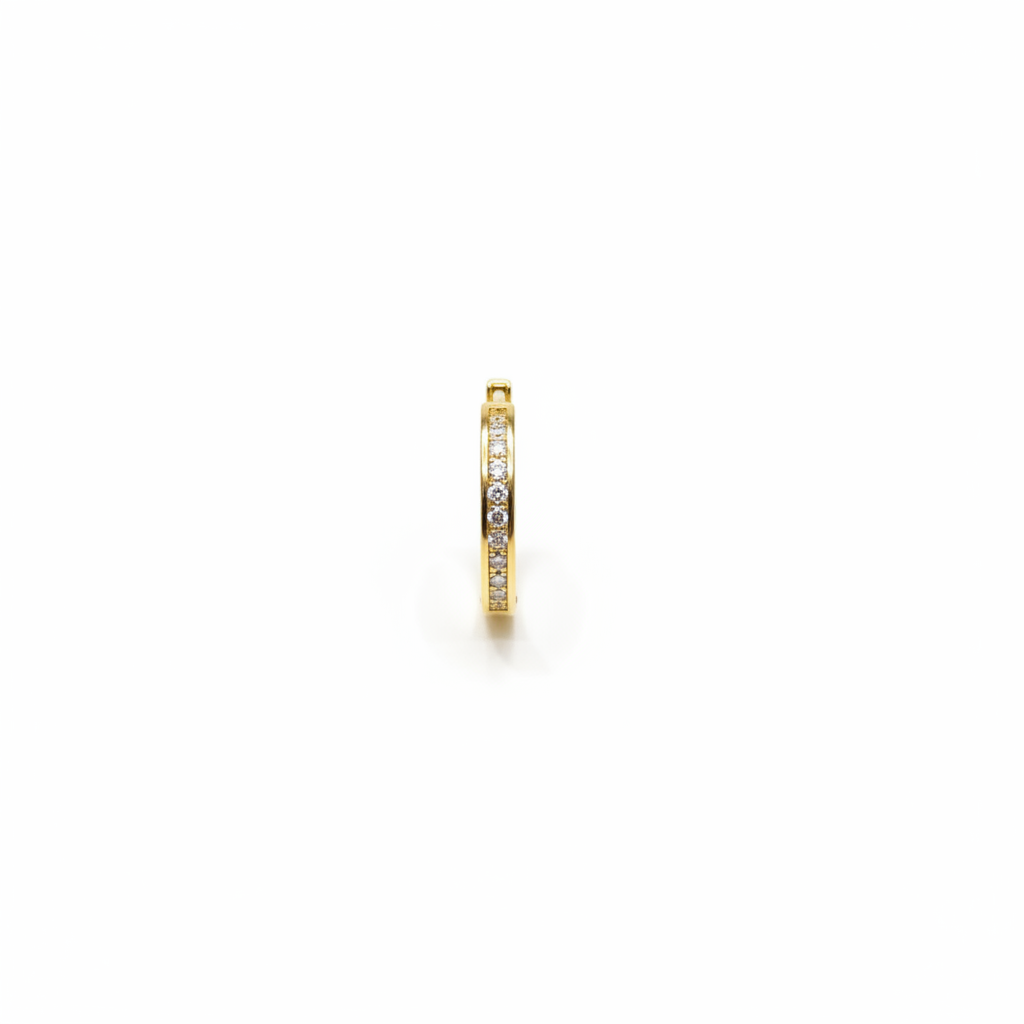 Candonga oro 18k barra zirconias fondo blanco