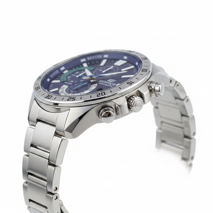 Casio Edifice Chronograph REF 18355 - vista lateral fondo blanco