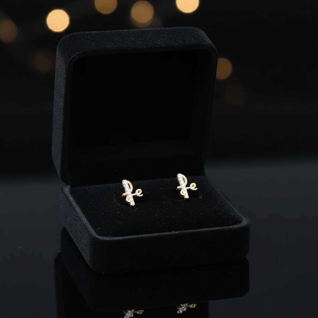Topos Fe oro 18k en cofre negro