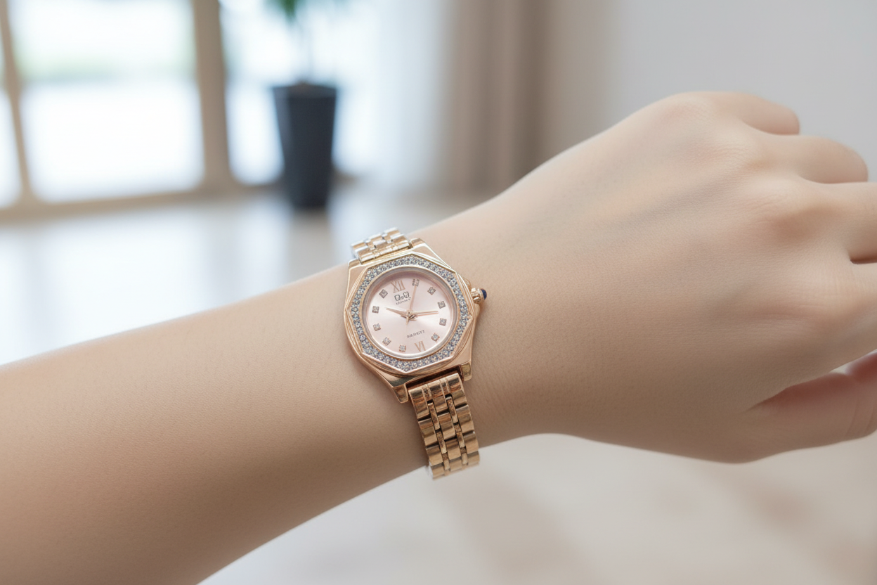 Reloj en muñeca femenina