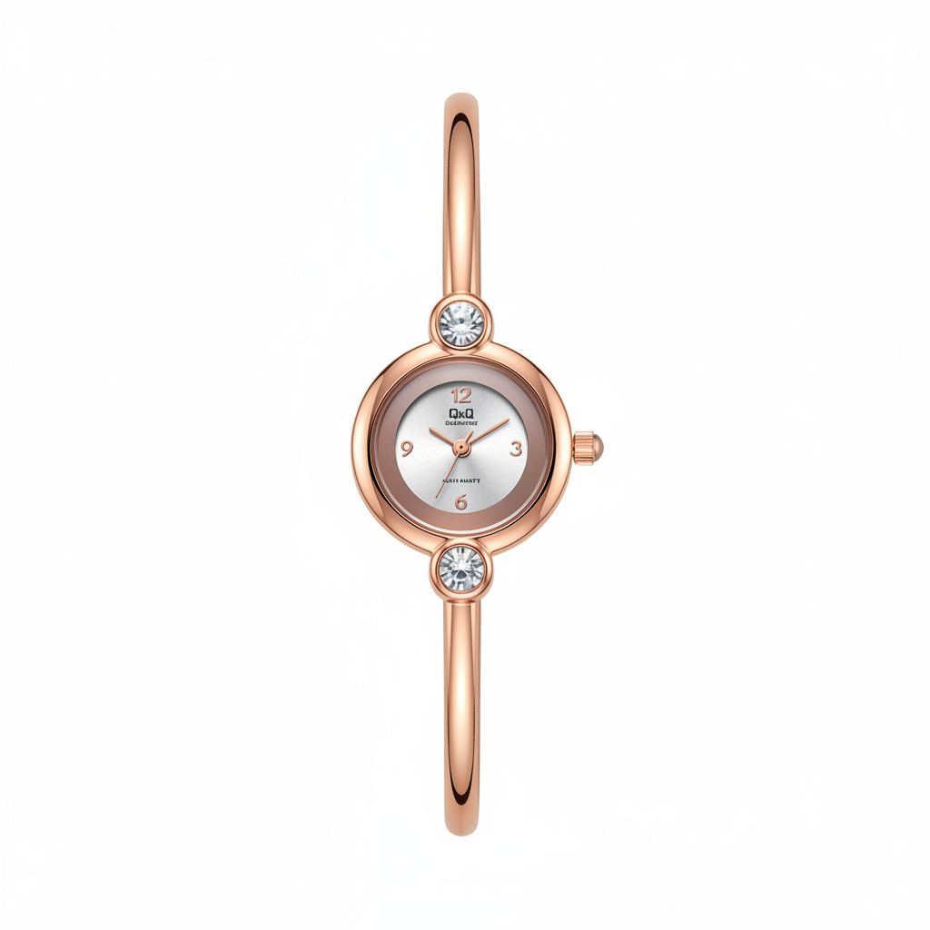 Reloj Q&Q rose gold bangle - vista frontal