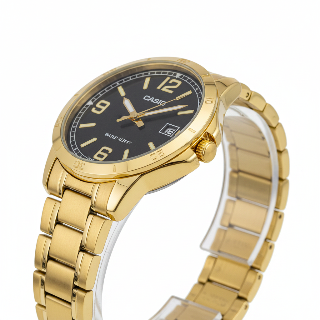 Casio Dorado Deportivo REF 18394 - vista lateral fondo blanco