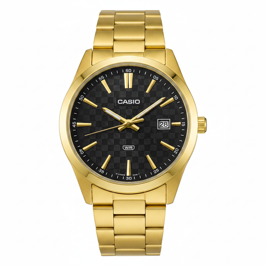 Casio Dorado REF 15093 - vista frontal fondo blanco