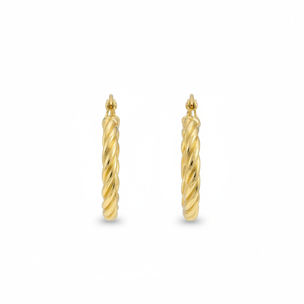 Candonga oro melcocha 18k fondo blanco - broche tradicional