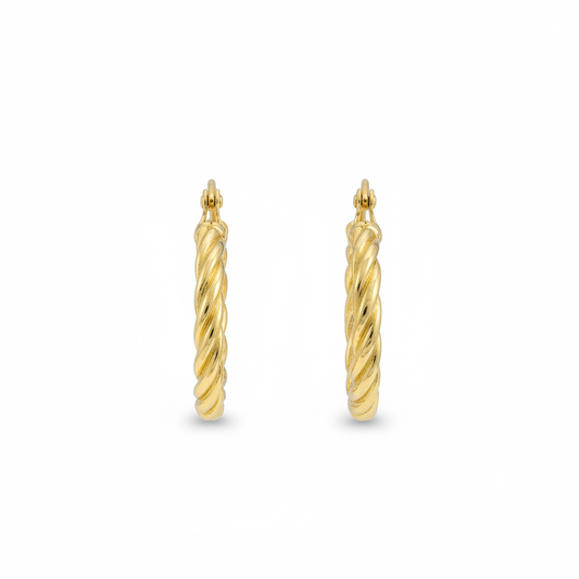 Candonga oro melcocha 18k fondo blanco - broche tradicional