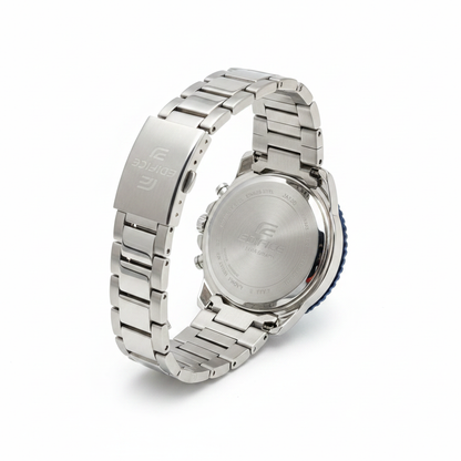 Casio Edifice Chronograph - vista trasera fondo blanco