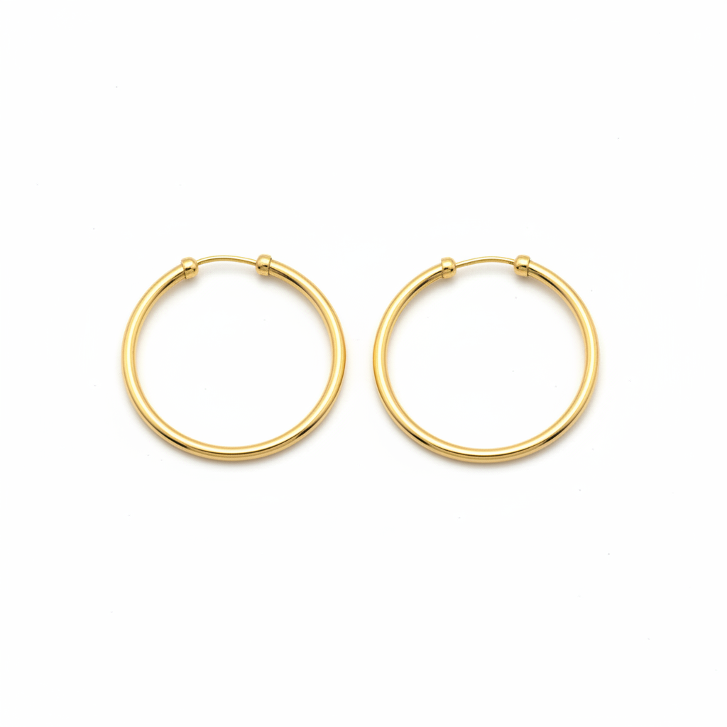 Candonga argolla grande oro 18k fondo blanco