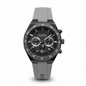 Reloj Curren negro silicona gris – frontal fondo blanco