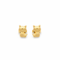 Topos gato oro 18K flat lay fondo blanco